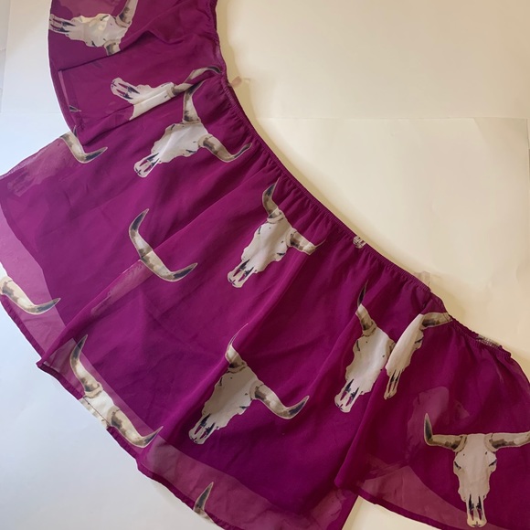 Peach Love California Tops - Long Horn Off The Shoulder Top